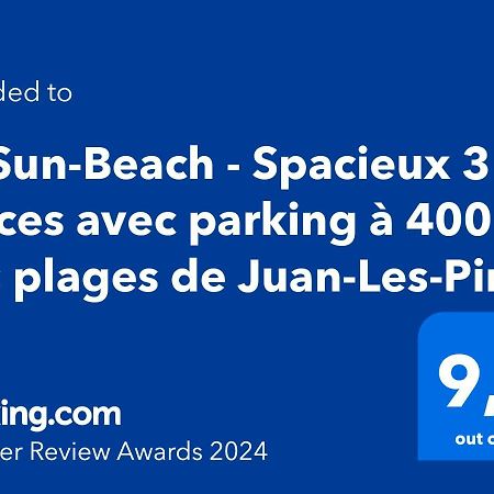 Spacieux 3 pièces avec parking à 400 m des plages Juan-les-Pins Extérieur photo